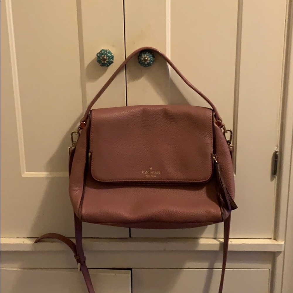 Beautiful rose Kate Spade fold over bag